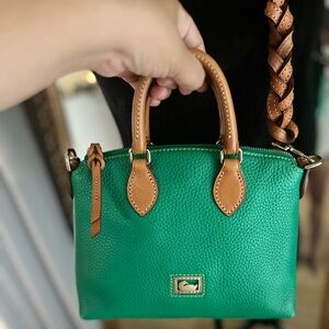 Dooney & Burke Green Mini Crossbody Satchel